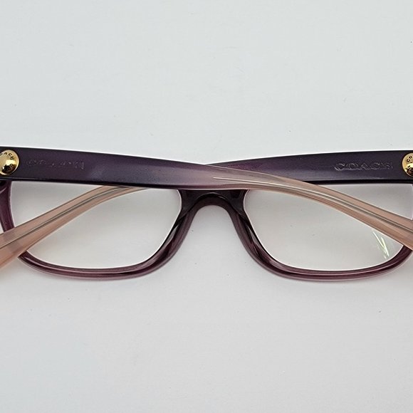 Coach HC6082 5351 Crystal Plum Crystal Plum Blush Gradient Eyeglasses Frame 51mm - Picture 10 of 14